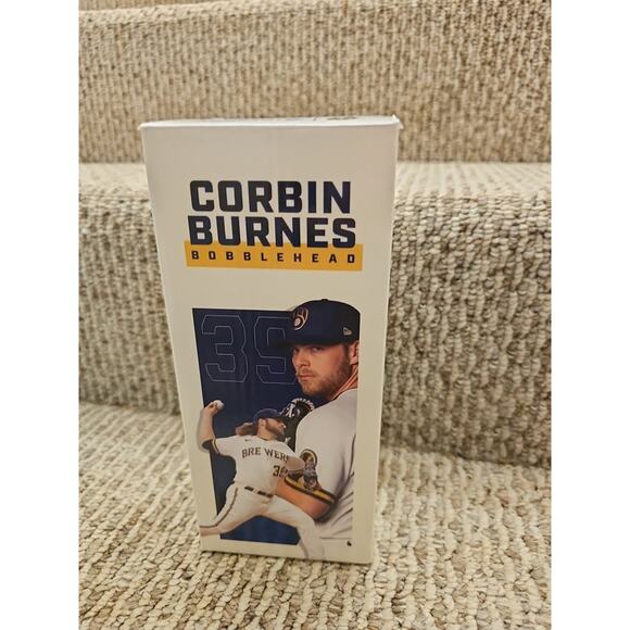 2022 MILWAUKEE BREWERS CORBIN BURNES BOBBLEHEAD SGA W/ BOX - Picture 8 of 10